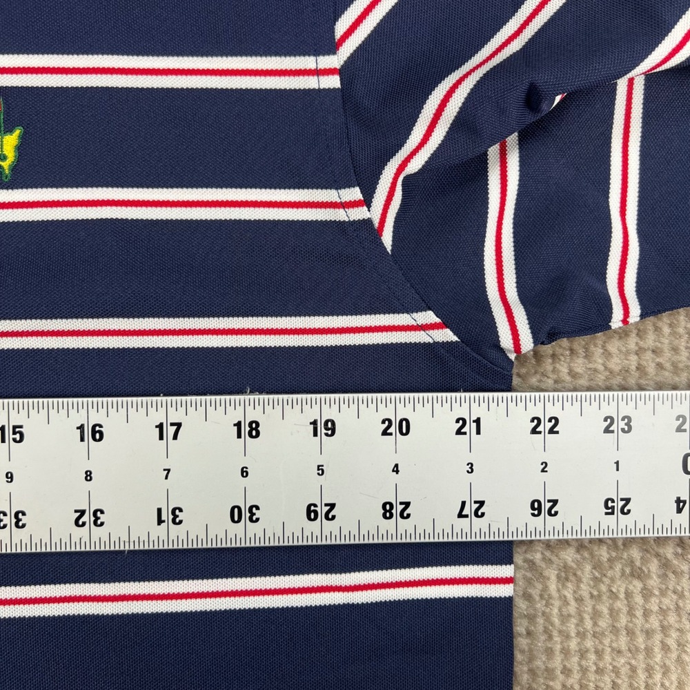 Masters Tech Mens Navy Blue Striped Performance G… - image 6